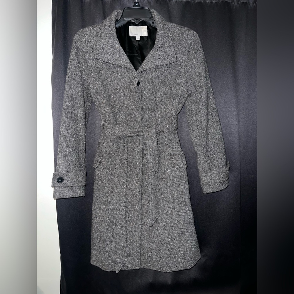 Old Navy Charcoal Belted Coat. Women’s coat.